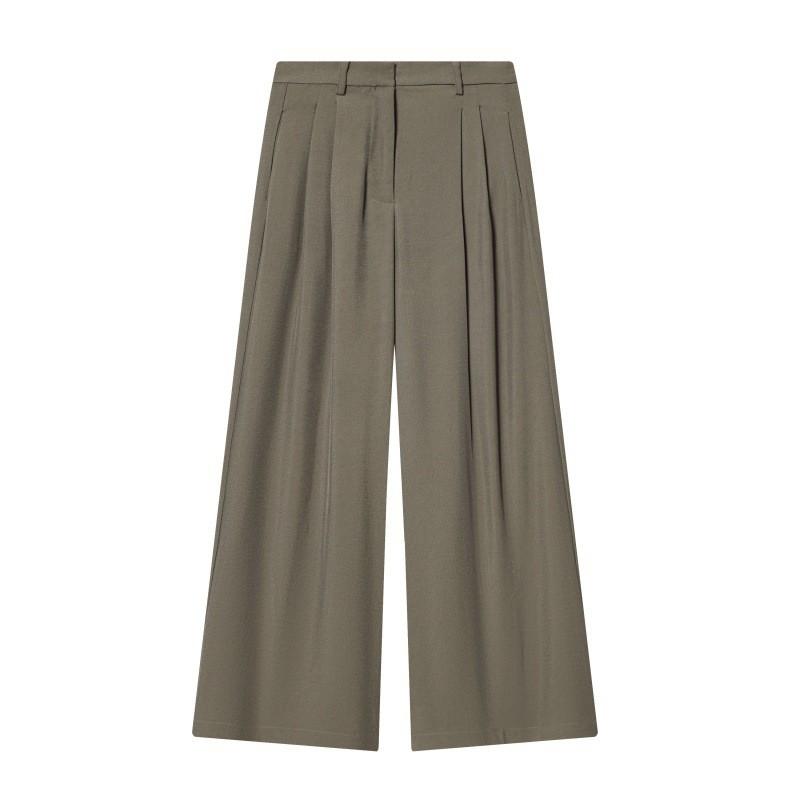 26pcs Womens Loose Blend Trousers Street Style High Waist Straight Leg Casual Pants