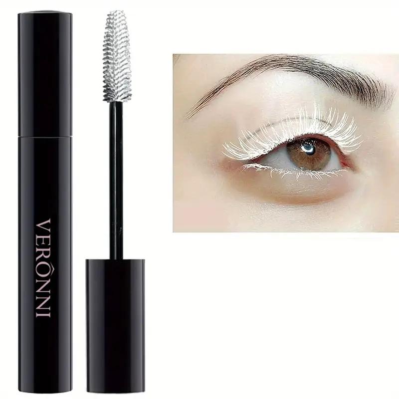 Color Mascara Eyelashes Lengthening Mascara 4D Silk Fiber Waterproof Curling Mascara Black Eyelashes Extension Make Up Cosmetics