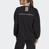 Sweatshirts Women's Black Crew Neck Moderate Regular HA0955