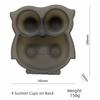 Owl Shape Toddler Suction Plates Food-Grade Silicone BPA-Free Stay Put Divided Baby Plates Non-Slip Unbreakable Baby Plate