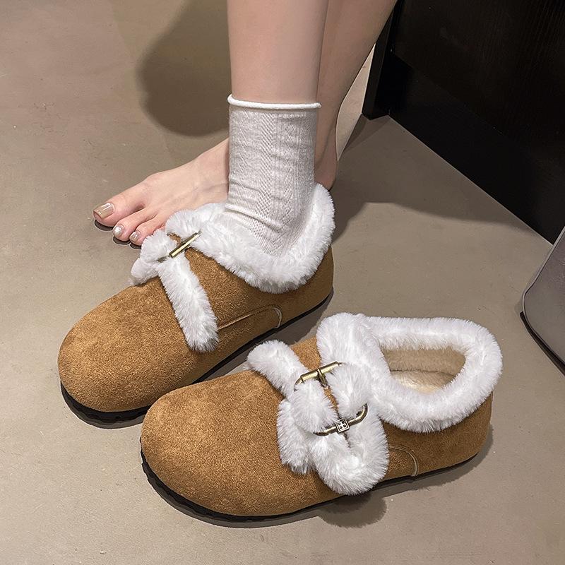 

Женские зимние легкие теплые ботинки на толстой подошве, с ремешками, нескользящие, износостойкие, повседневные кроссовки, хлопковые ботинки 40 коричневый