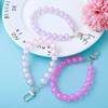 Candy Color Beaded Earphone Pendant - DIY Jewelry Accessories with Acrylic Beads for Phone and Bag Chains