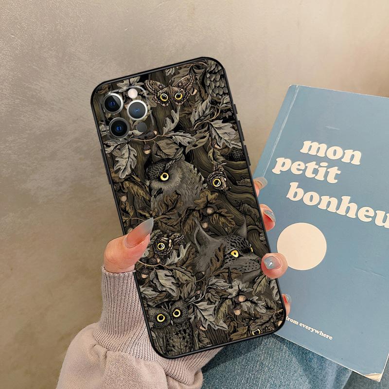 

Camouflage Owl Case For iPhone 17 Air 15 14 13 12 11 16 Pro Max 13 mini XR 15 16 Plus 16e Back Cover Shell iPhone 16Pro MAX
