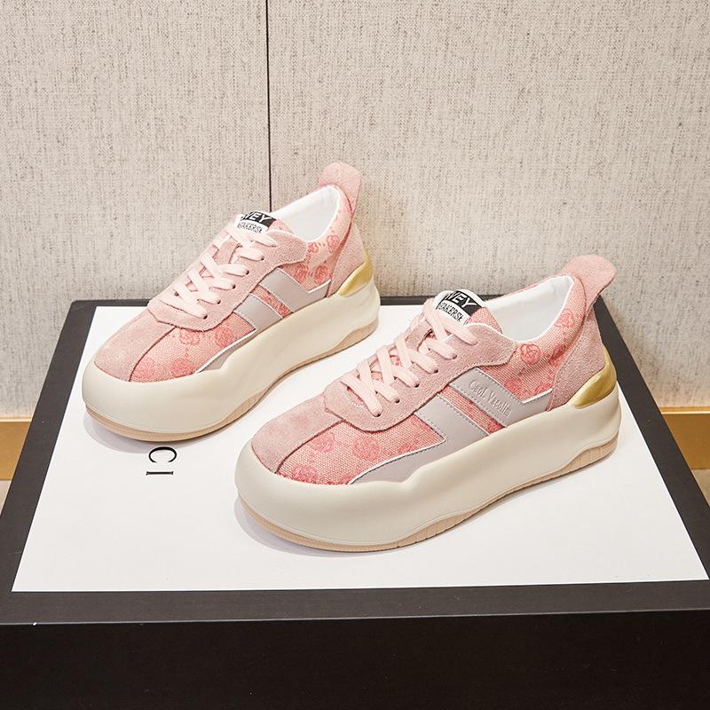 

Кроссовки новые маленькие белые туфли женские спортивные туфли интернет-знаменитость папины кроссовки новые женские универсальные с внутренней платформой на толстой подошве 30 розовый