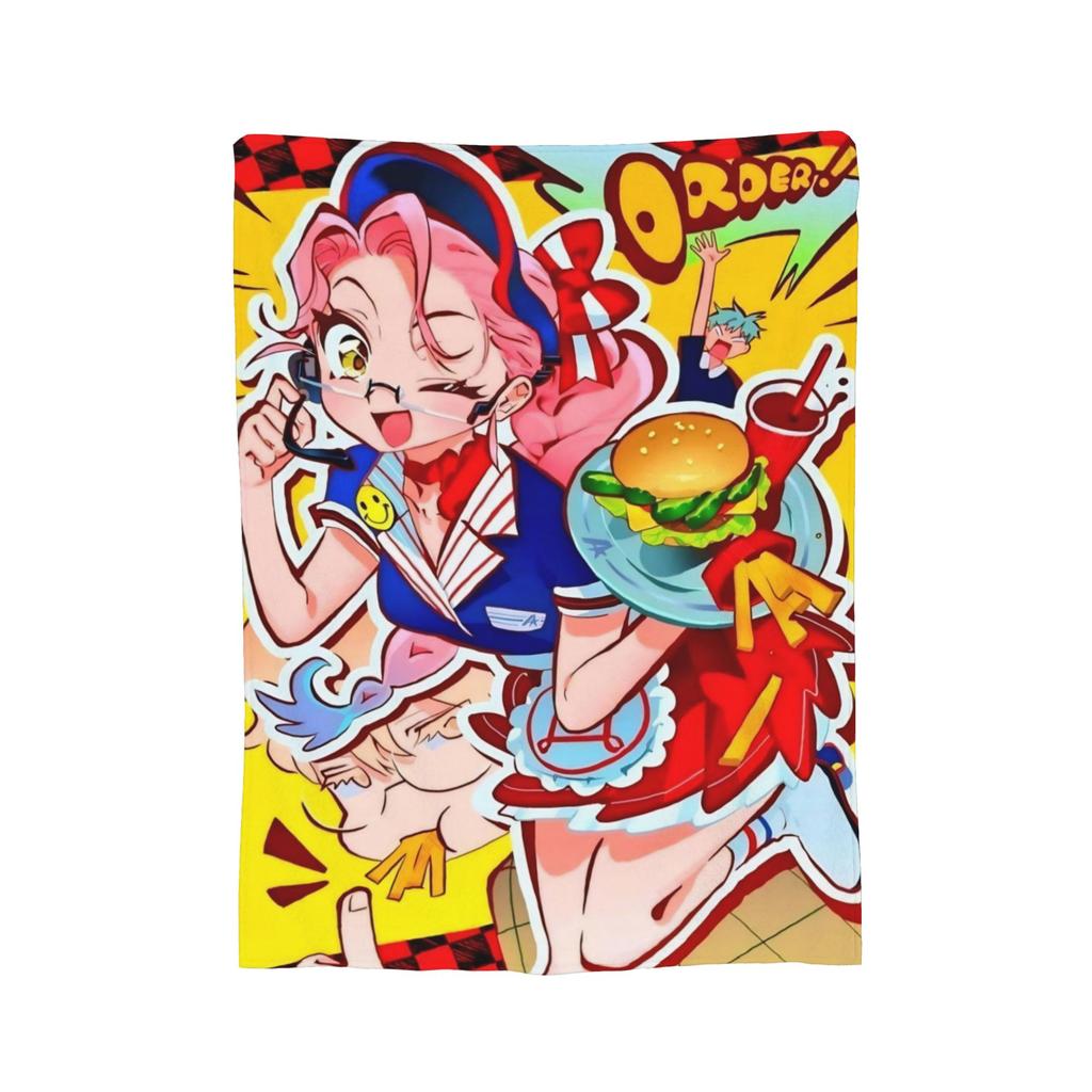 Alien Stage Anime Kawaii Blanket Flannel Mizi Sua Super Warm Throw Blankets for Bed Bedspread