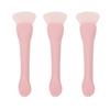 3pcs Double Head Mask Brush Flexible Soft Silicone DIY Face Mask Applicator for Mud Clay Mask Body Lotion
