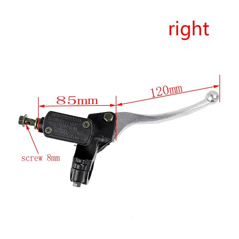 Motorcycle Brake Pump Front Master Cylinder Hydraulic Brake Lever Right For Dirt Pit Bike ATV Quad Moped Scooter Buggy Go Kart