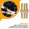 Male Thread Brass Nipples Hex Design NPT Male Nipples Fittings Hex Nipple Connectors