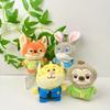 New Crazy Zootopia Rabbit Police Officer Judy Fox Nick Lightning Velvet Pendant Cute Backpack Keychain