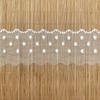 15 Yards Mesh Lace Fabric Embroidered Edge Wave Lace Peas Pattern Dot Lace  DIY Sewing