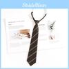 Brown Retro Checkered Striped Tie And Bow For Casual School Outfits Gifts And