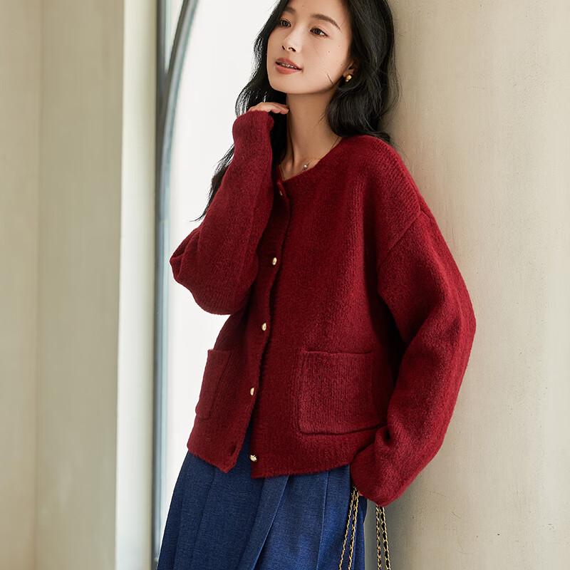 VICTORIA&VERA Damen Grobstrick Cardigan