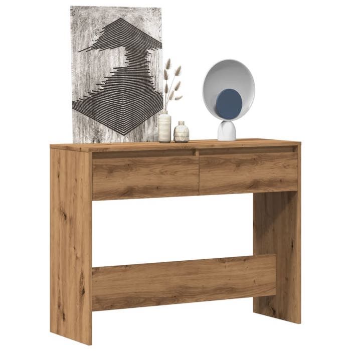 VidaXL Console Table Artisan Oak 100x35x76.5 Cm Engineered Wood, Sofa End Table, Hallway Tables, Support of 856785