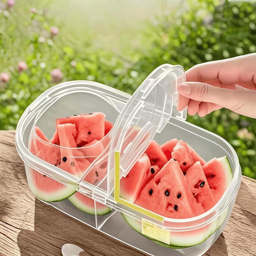 Student Lunch Box Portable Fresh Fruit Container Office Worker Bento Box with Ice Pack Reusable Leakproof Food Storage