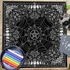 Bird Moon Pattern Astrology Tablecloth Tarots Divinations Tablecloth Altars Cloth Divinations Board Game Accessory
