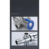 For Toilet Basin Water Heater G1/2 Stainless Steel Angle Valve Thread Triangle Valve Hot and Cold Water Valve Bathroom Connector