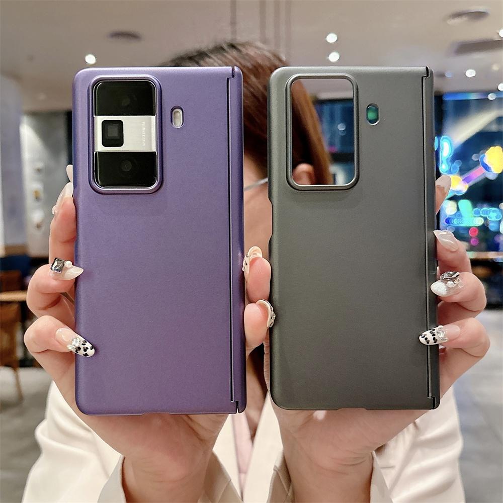 Solid Color Phone Case For Honor Magic V5 V3 VS3 Axis Hinge Protective PC Hard Shell (Only Back Cover)