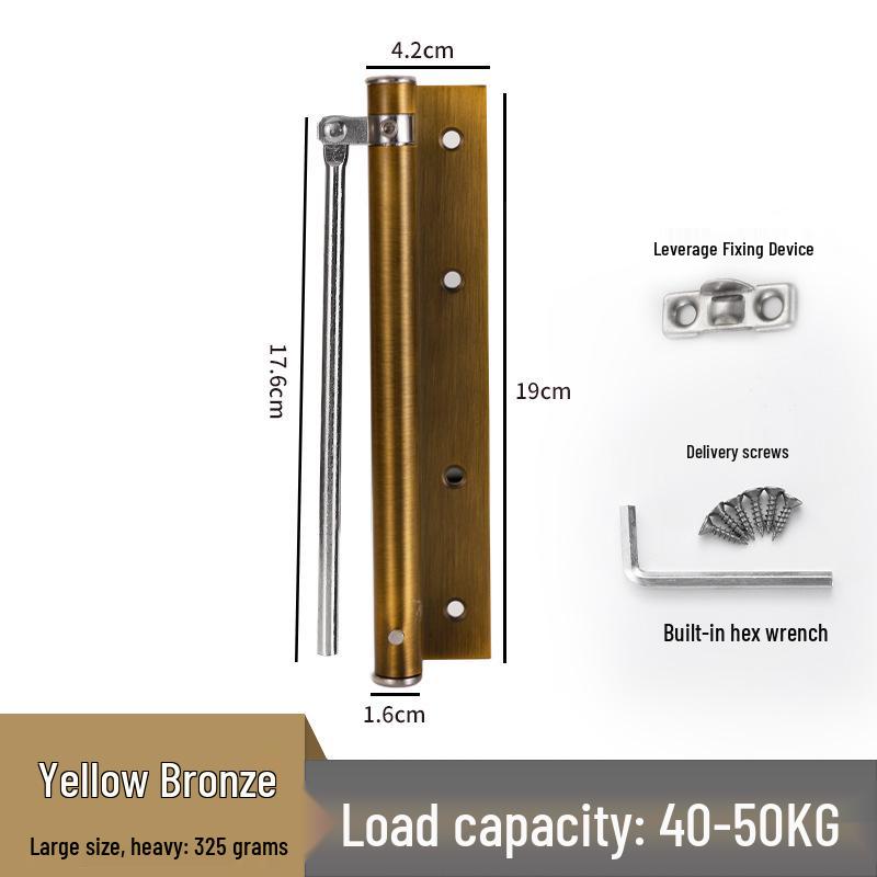 Adjustable Silent Stainless Steel Automatic Door Closer Spring for Lightweight Wooden Doors