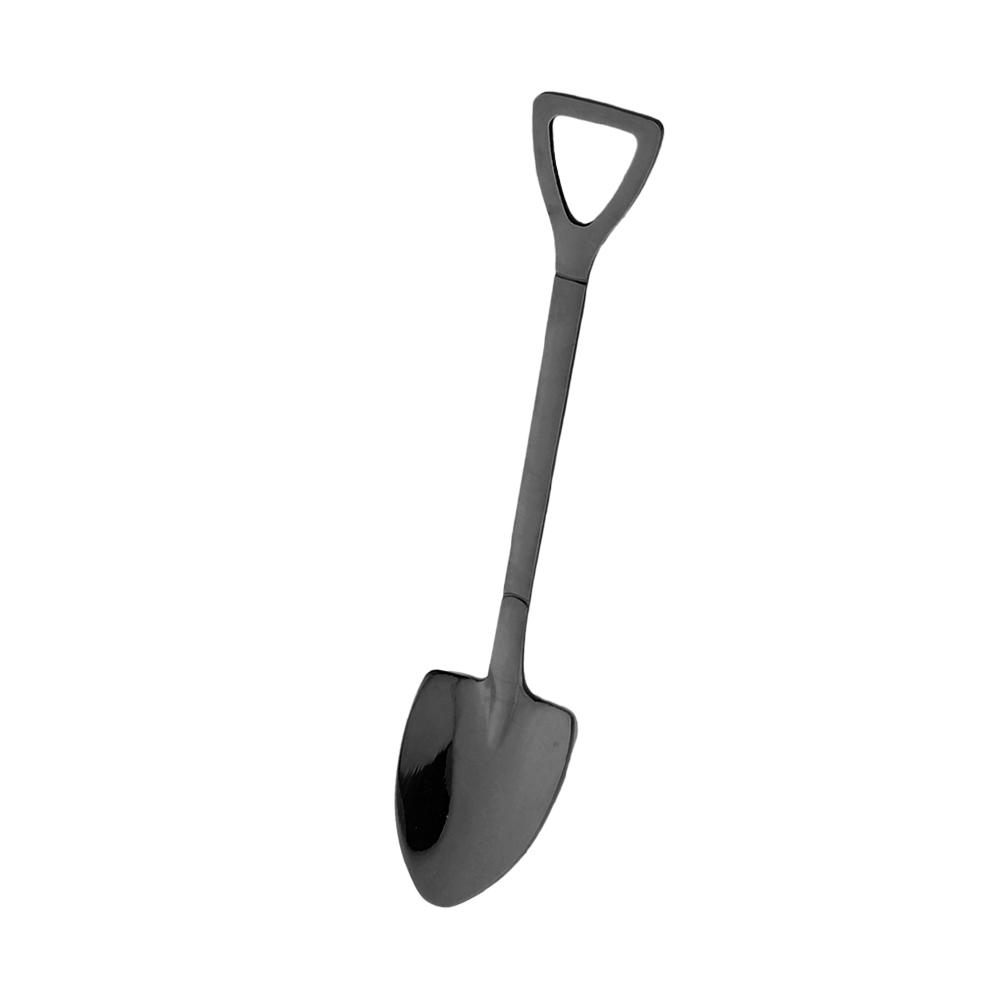 1/2 stk spade skjeer Dessert vannmelon iskremske Kreativ kaffeskje i rustfritt stål Kjøkkenservise Sølv teskje