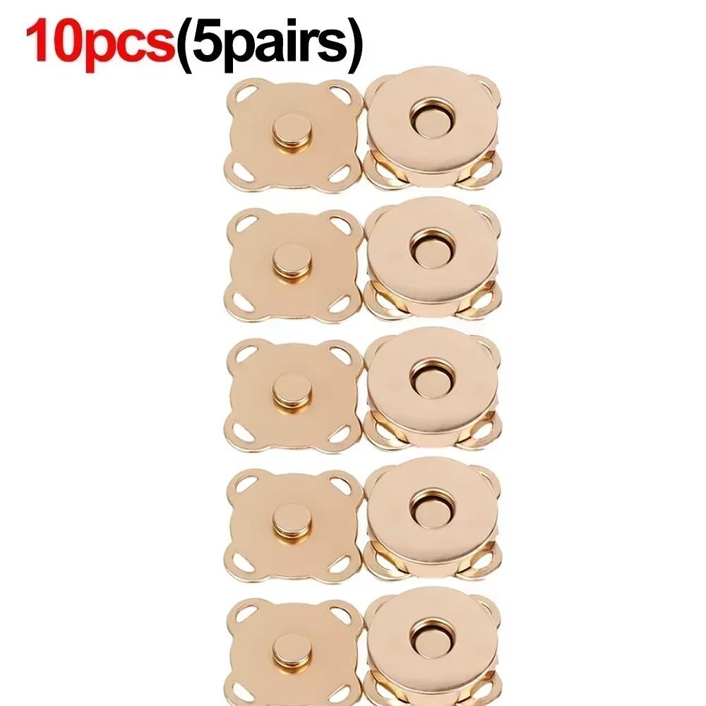 20pcs Metal Snap Magnet Button Magnetic Double Rivet Fastener Clasp Closure Buckle for Clothes Bag DIY Craft Sewing Accessories