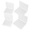 4pcs Sewing Bobbins Storage Box 25 36 Grids Transparent Plastic Spools Case Home Sewing Accessories