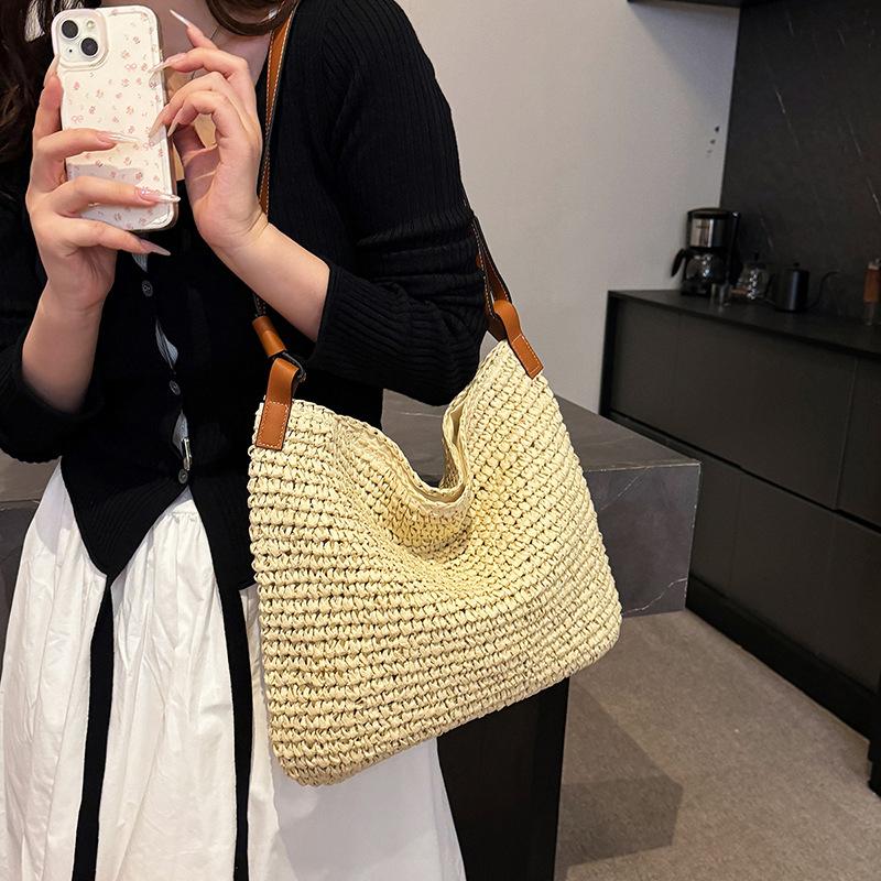 Bag Women's New Beach Vacation Shoulder Bag Large Capacity Tote Bag