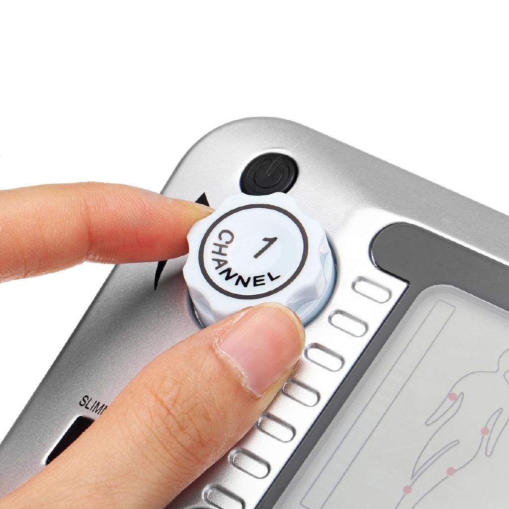 Multifunction LCD Slimming Massager Electrical Muscle Stimulator Body Massager Tens Acupuncture Machine +Slippers +4Pads