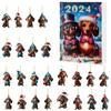 Christmas Hanging Ornament Ornament Advent Calendar 24 Days Christmas Countdown Calendar