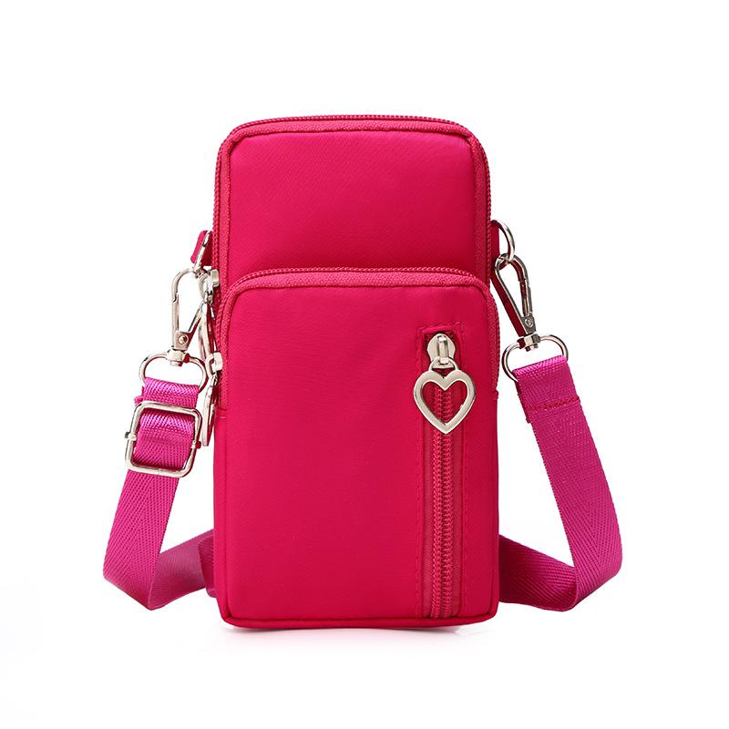 Women's Crossbody Phone Bag - 2023 Korean Canvas Shoulder Bag, Casual Small Square Wristlet & Neck Pouch