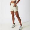 Women's Alo Yoga Fitness Shorts - Quick-Drying, Butt-Lifting, Three-Quarter Length for Running, Cycling, and Yoga.