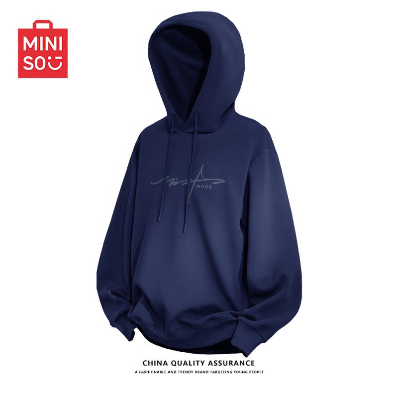 MINISO Men's Casual Hooded Sweatshirt Pullover