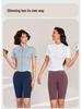 Women's Quick-Dry Short Sleeve Sports Top: Zipper Slim Fit Cycling, Yoga, Running Jacket for Summer Fitness