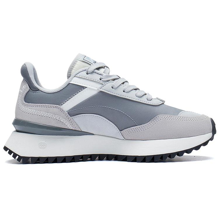 Li Ning Fabric Low top Cushioning Slip Resistant Abrasion Resistant Lightweight Rebound Sports Casual Shoes Women's AGCS262-6