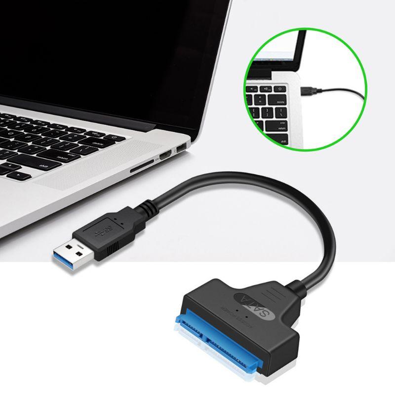 Sata to USB Cable USB 3.0/2.0/Type C to 2.5” Sata Hard Drive Adapter - External Converter for SSD/HDD Data Transfer
