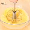 Milk Mixer Kitchen Stainless Steel Semi-Automatic Egg Whisk Beater Cream