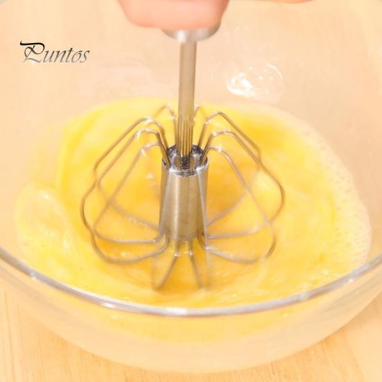 Milk Mixer Kitchen Stainless Steel Semi-Automatic Egg Whisk Beater Cream