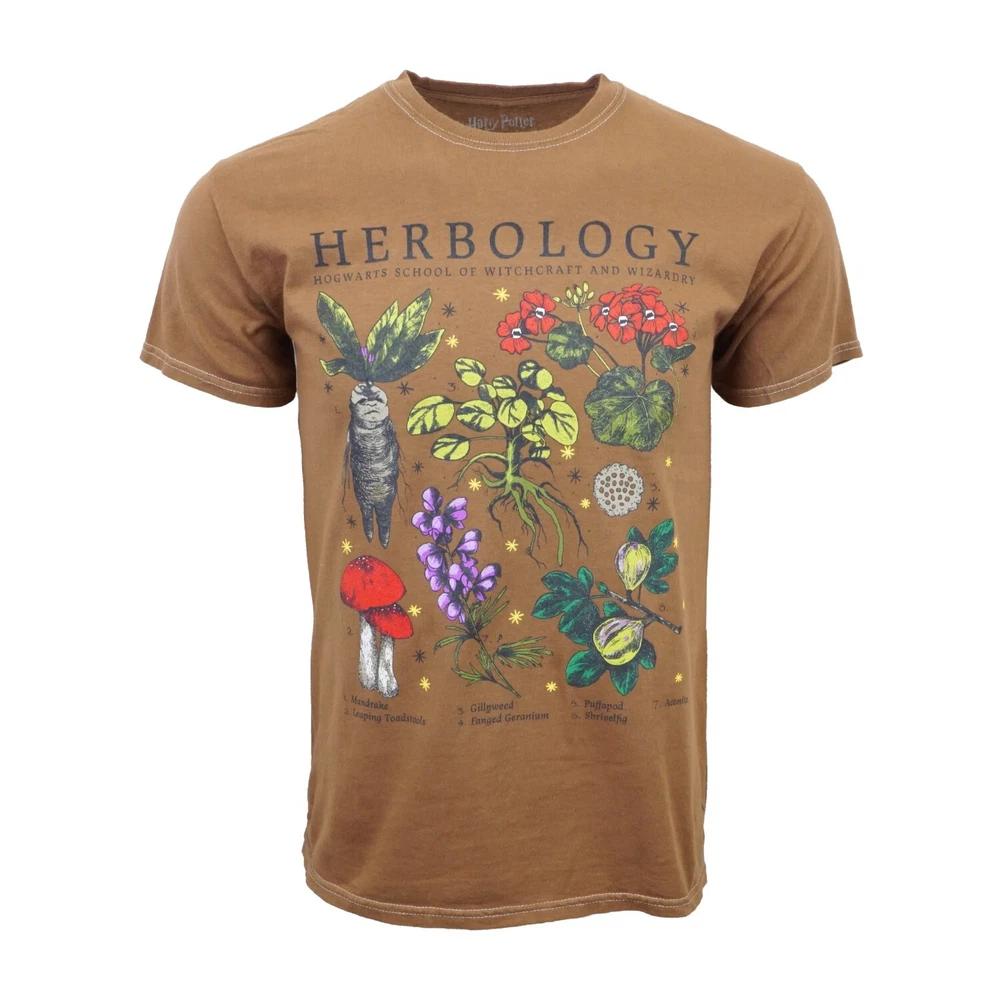Harry Potter Herbology T Shirt Official Item Brown S