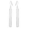 Orecchini da donna alla moda da sposa con barra lunga pendente in argento placcato