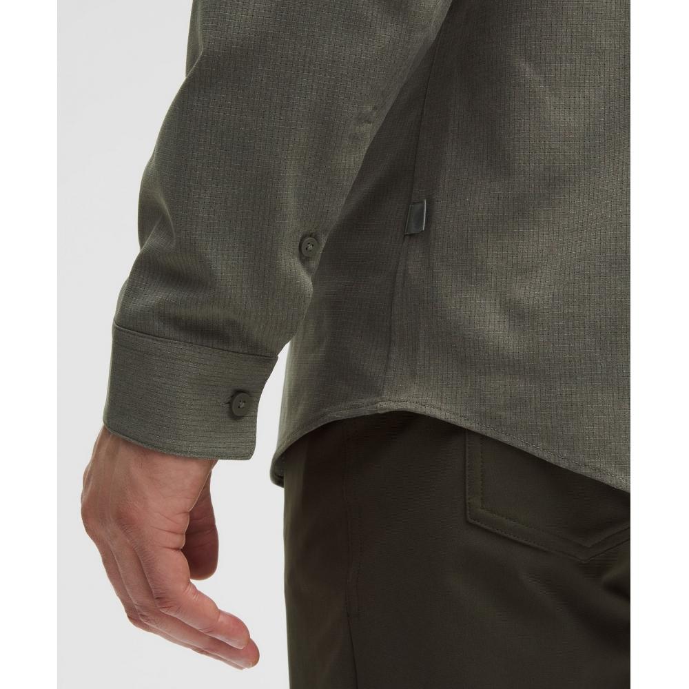 Lululemon Airing Easy Long Sleeve Shirt Grey Sage