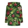 Ladies' Fashionable Printing Casual Hooded Long Sleeved Sweatshirt