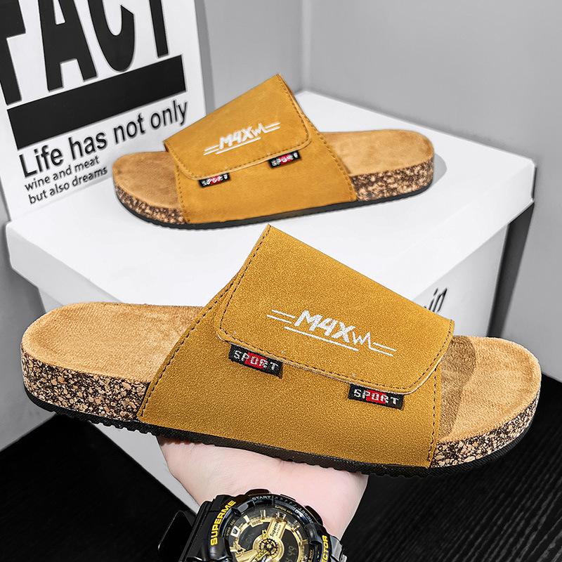 

Мужские весенние и летние уличные спортивные тапочки на резиновой подошве верхняя одежда для дома и ванны легкие повседневные сандалии 44