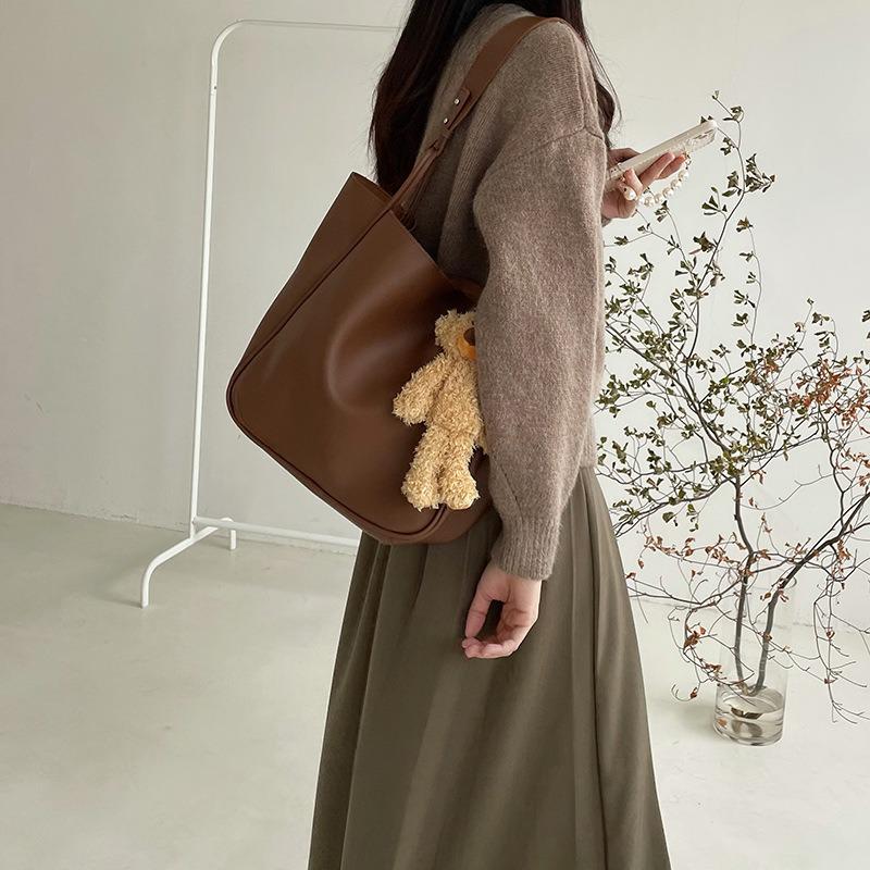 Dámská retro taška tote s velkou kapacitou - Všestranná taška přes jedno rameno pro práci a dojíždění