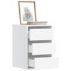 VidaXL Corner Chest of Drawers White 40x41x58 Cm Engineered Wood, Chest of Drawers, Filing Cabinet, Drawer Cabinet, Cabinet of 852834