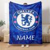 Custom Name AC Milan Crest Blanket for Couch & Bed, Plush Cozy Fuzzy Blanket Super Soft & Warm Blankets for Fall and Winter. 0908274