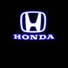 2Pcs LED Car Welcome Door Lights Emblem Accessory For Honda Civic FIT Accord Prelude CRV 5th Mugen CRZ CRX Jazz HRV Pilot Odysse RA4