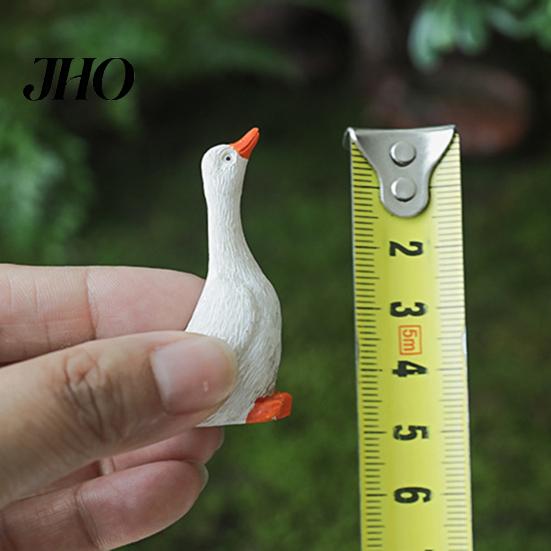 Resin Goose Statues Realistic Ornament, Miniature Figurine, Garden Statue Outdoor Micro Landscape Decor for Bonsai Patio Small Lawn Ornaments