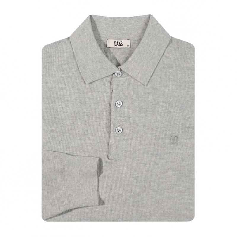 Daks Viscose Blend Waffle Knit Polo Dmp1swtl101g1
