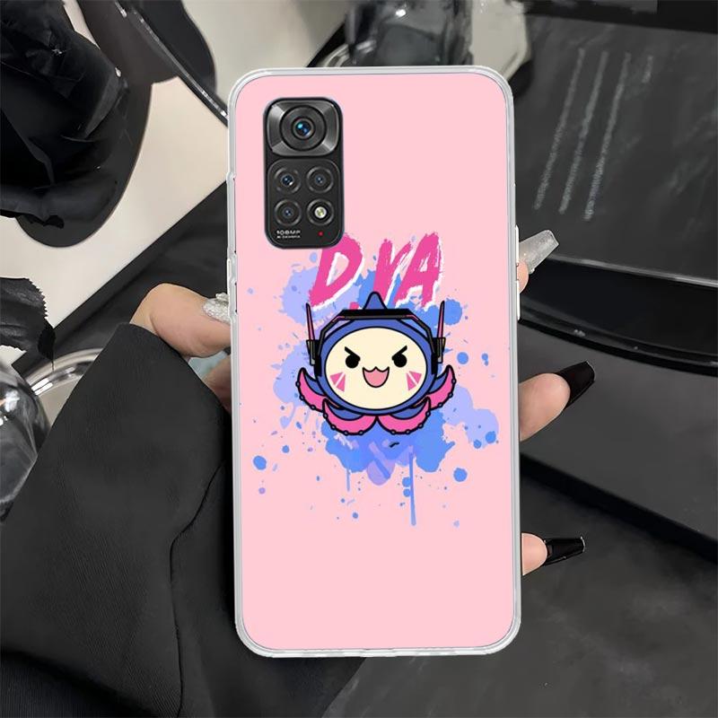 Game O-Overwatchs-DVA Phone Case for Xiaomi Redmi Note 13 12S 12 11S 14 11E Pro Plus 11 10 10S 9 9S 8 8T 5G Soft Silicone Cover