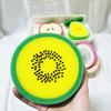 4pcs Creative Fruit-Shaped Thickened Sponge Scrubbers Powerful Stain Removal, Multi Use Kitchen and Bathroom Cleaning Pads,Bathroom Cleaning Tools