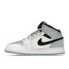 Air Jordan 1 Mid SE GS Weiß Eisblau Kinder Sneaker Schwarz DV1337-104